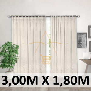 Cortina Renda Classica Marfim Irlanda